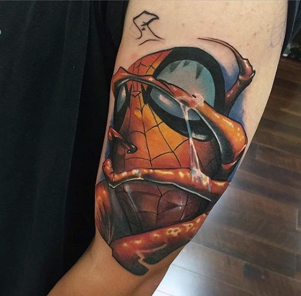 60 Ideas para Tatuajes de Spiderman (+Significados) 21