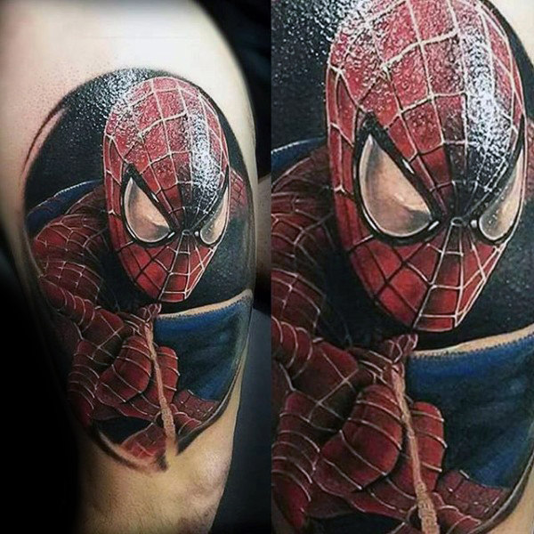 60 Ideas para Tatuajes de Spiderman (+Significados) 24