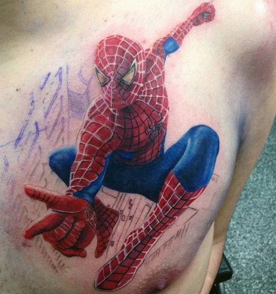 60 Ideas para Tatuajes de Spiderman (+Significados) 32