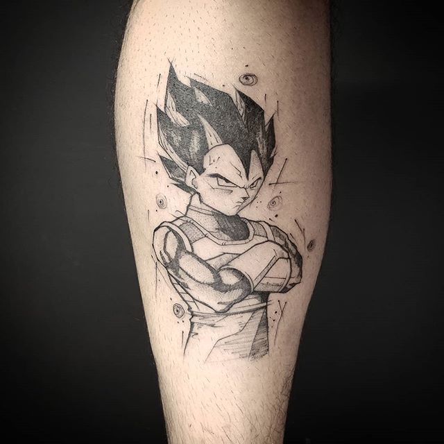 58 Mejores Tatuajes de Vegeta (+Significado) 29