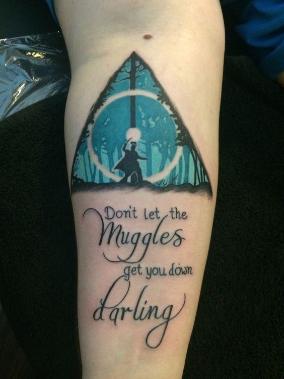 9 3/4 Ideas para Tatuajes de Harry Potter que todos los fans quieren 12