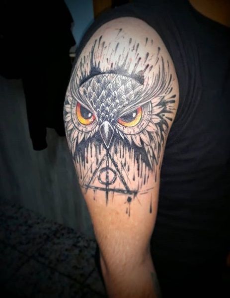 9 3/4 Ideas para Tatuajes de Harry Potter que todos los fans quieren 46