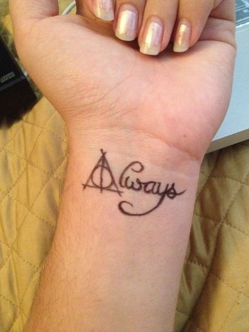 9 3/4 Ideas para Tatuajes de Harry Potter que todos los fans quieren 49