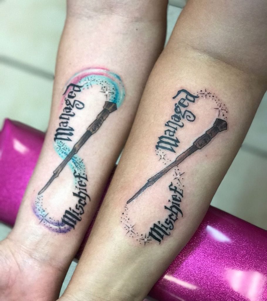 9 3/4 Ideas para Tatuajes de Harry Potter que todos los fans quieren 19