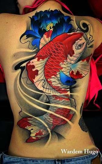 64 Ideas de Tatuajes de Pez Koi (+ Significados) 12