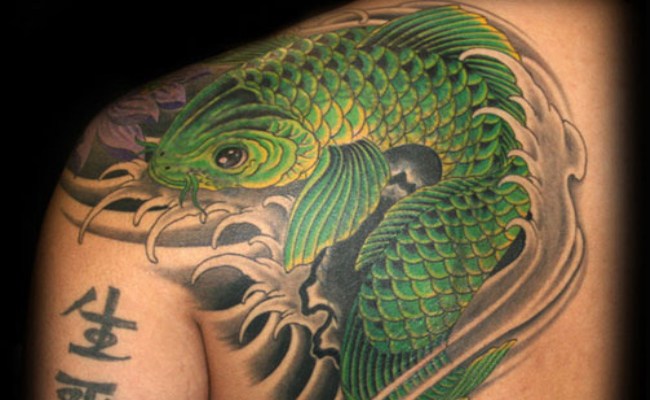 64 Ideas de Tatuajes de Pez Koi (+ Significados) 14