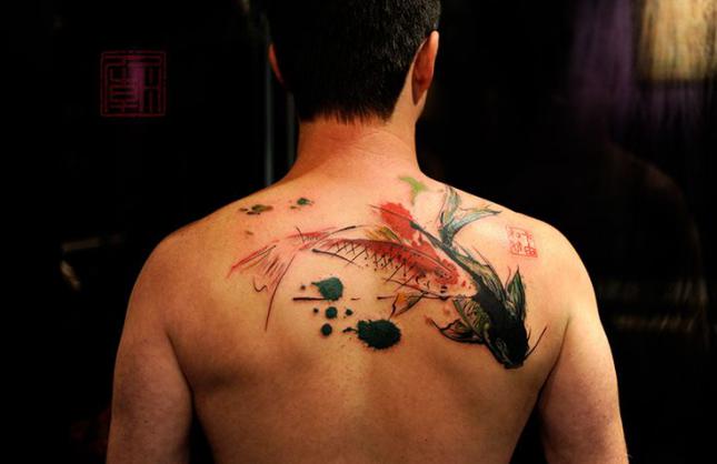 64 Ideas de Tatuajes de Pez Koi (+ Significados) 11