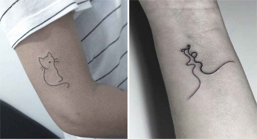 48 Ideas para Tatuajes de Líneas +Significado 29
