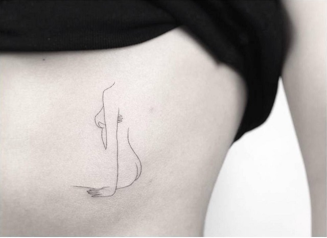 48 Ideas para Tatuajes de Líneas +Significado 4