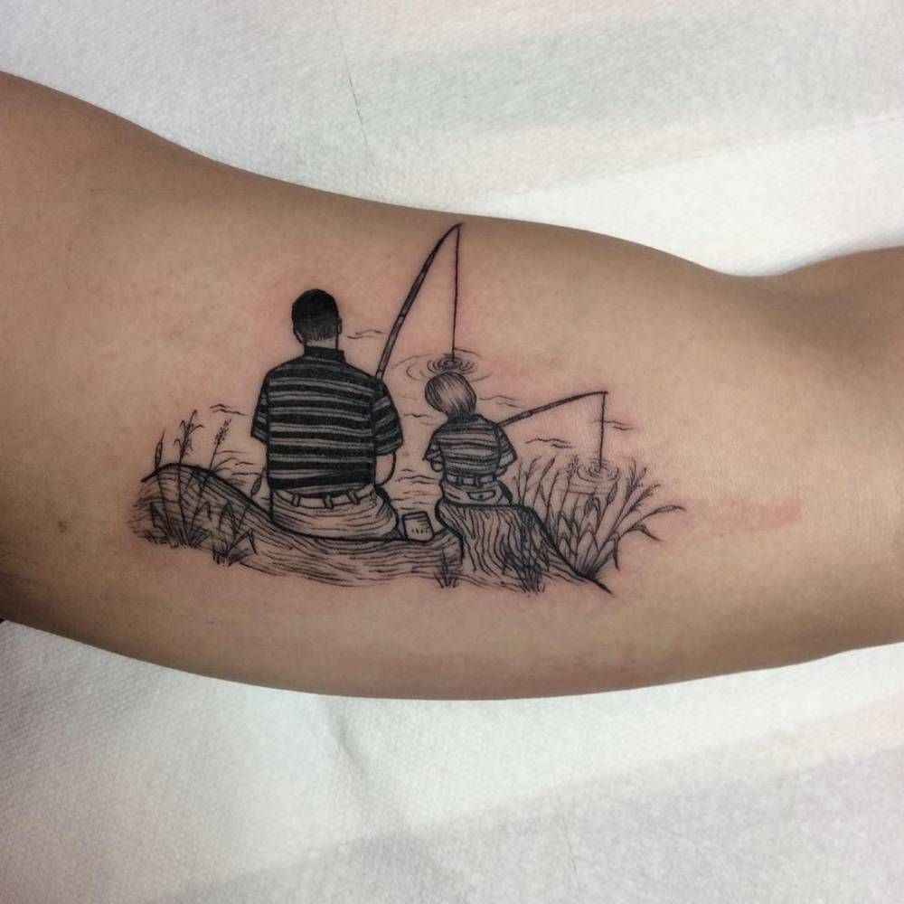 Ideas para Tatuajes de Pesca y Anzuelos 33 Ideas para Tatuajes de Pesca y Anzuelos 33