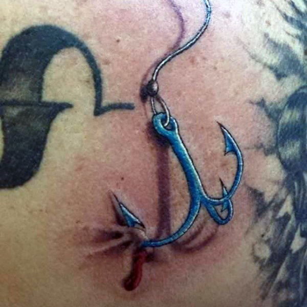 Ideas para Tatuajes de Pesca y Anzuelos 38 Ideas para Tatuajes de Pesca y Anzuelos 38