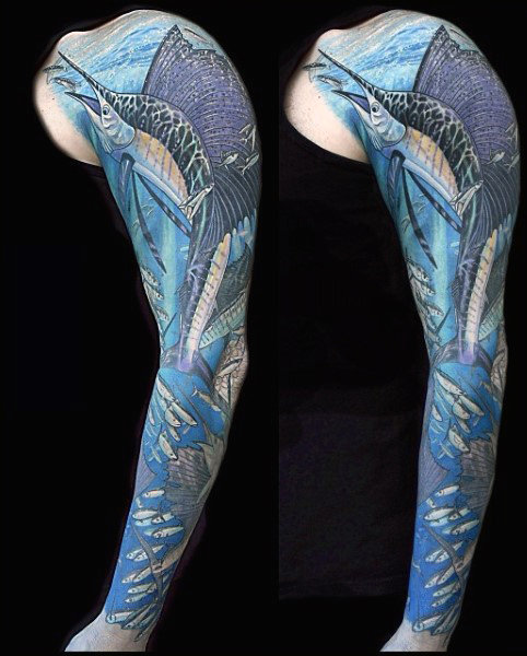 Ideas para Tatuajes de Pesca y Anzuelos 60 Ideas para Tatuajes de Pesca y Anzuelos 60