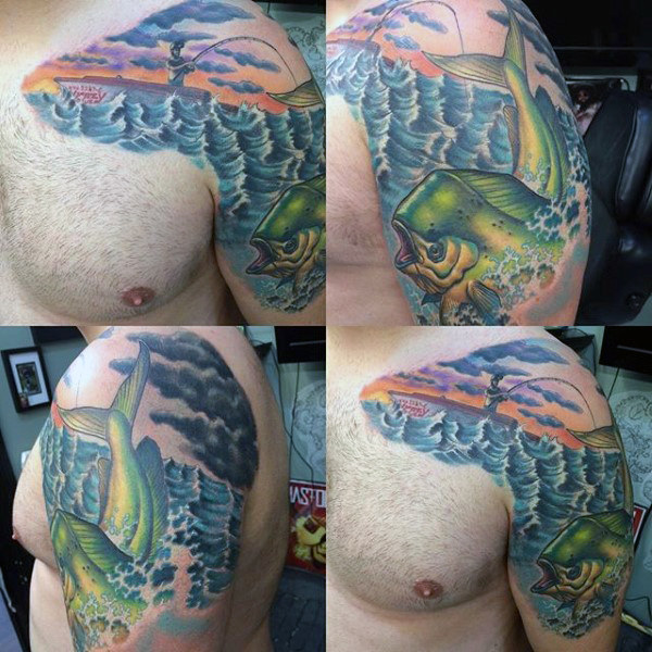 Ideas para Tatuajes de Pesca y Anzuelos 18 Ideas para Tatuajes de Pesca y Anzuelos 18