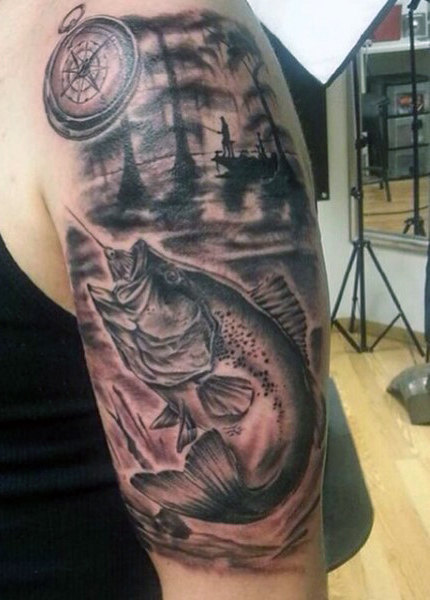 Ideas para Tatuajes de Pesca y Anzuelos 19 Ideas para Tatuajes de Pesca y Anzuelos 19