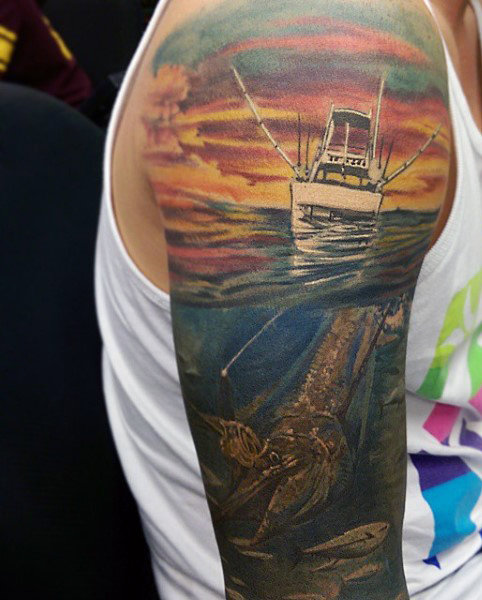 Ideas para Tatuajes de Pesca y Anzuelos 4 Ideas para Tatuajes de Pesca y Anzuelos 4