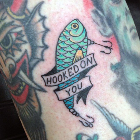 Ideas para Tatuajes de Pesca y Anzuelos 49 Ideas para Tatuajes de Pesca y Anzuelos 49