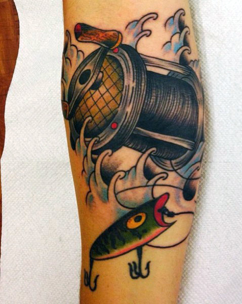 Ideas para Tatuajes de Pesca y Anzuelos 50 Ideas para Tatuajes de Pesca y Anzuelos 50