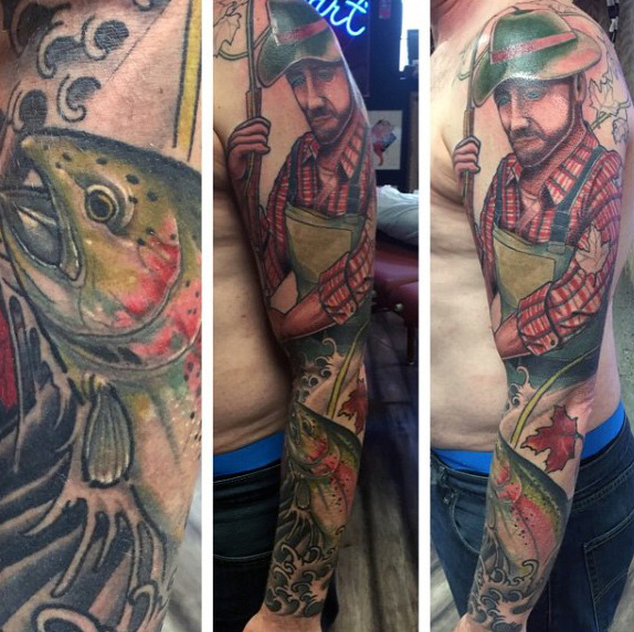 Ideas para Tatuajes de Pesca y Anzuelos 29 Ideas para Tatuajes de Pesca y Anzuelos 29
