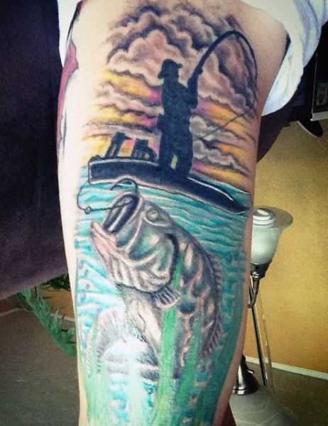 Ideas para Tatuajes de Pesca y Anzuelos 26 Ideas para Tatuajes de Pesca y Anzuelos 26