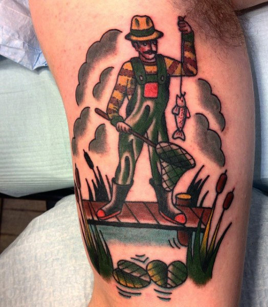 Ideas para Tatuajes de Pesca y Anzuelos 27 Ideas para Tatuajes de Pesca y Anzuelos 27