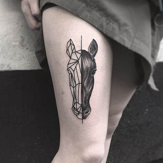 73 Ideas para Tatuajes de Caballos (+ Significados) 2 73 Ideas para Tatuajes de Caballos (+ Significados) 2