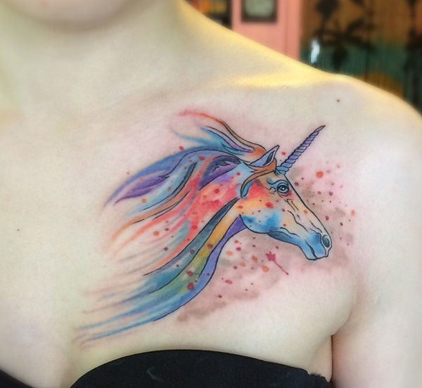 62 Ideas para Tatuajes de Unicornios (+Significados) 27 62 Ideas para Tatuajes de Unicornios (+Significados) 27