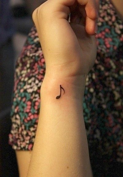 Tatuajes de Notas Musicales e Instrumentos 8 Tatuajes de Notas Musicales e Instrumentos 8