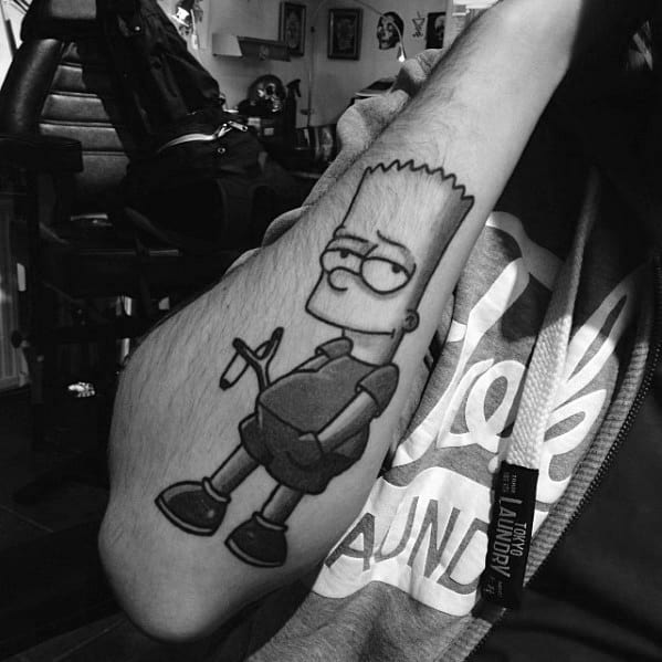 53 Tatuajes de los Simpson que te volaron la cabeza 8 53 Tatuajes de los Simpson que te volaron la cabeza 8