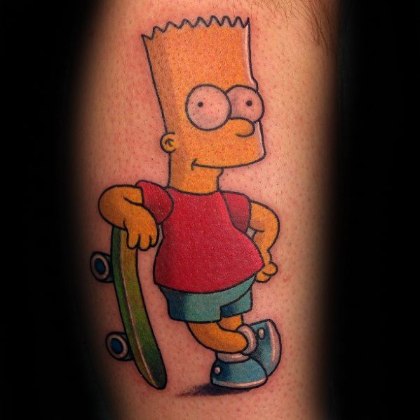 53 Tatuajes de los Simpson que te volaron la cabeza 9 53 Tatuajes de los Simpson que te volaron la cabeza 9