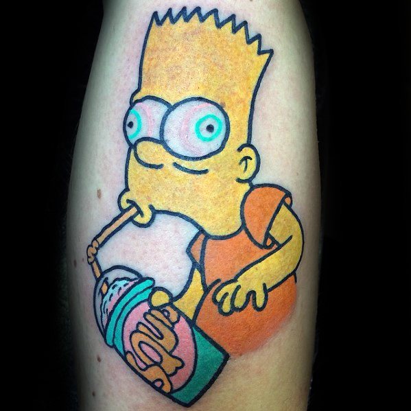 53 Tatuajes de los Simpson que te volaron la cabeza 11 53 Tatuajes de los Simpson que te volaron la cabeza 11