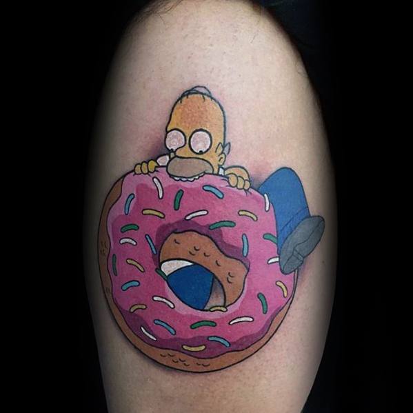 53 Tatuajes de los Simpson que te volaron la cabeza 21 53 Tatuajes de los Simpson que te volaron la cabeza 21