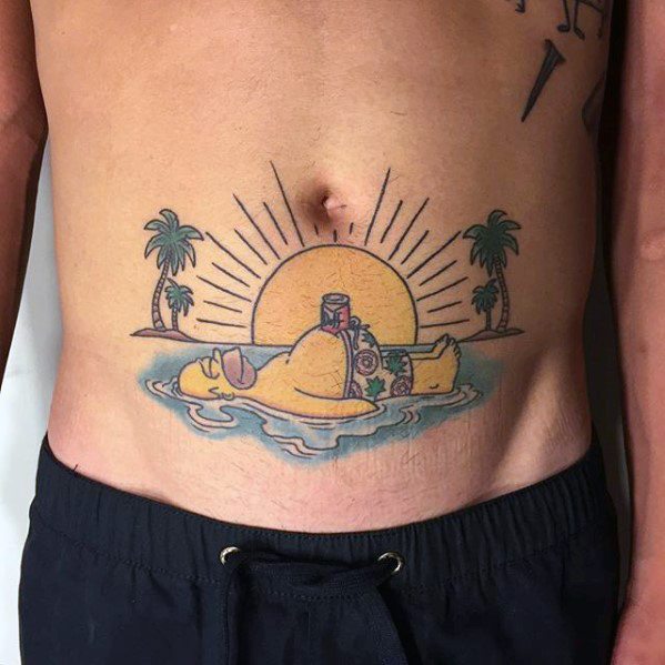 53 Tatuajes de los Simpson que te volaron la cabeza 24 53 Tatuajes de los Simpson que te volaron la cabeza 24