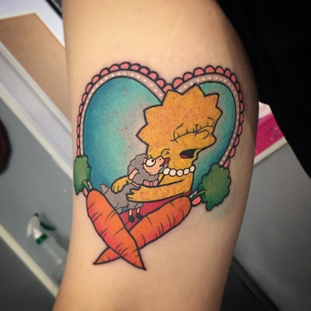 53 Tatuajes de los Simpson que te volaron la cabeza 33 53 Tatuajes de los Simpson que te volaron la cabeza 33