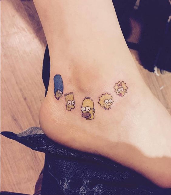 53 Tatuajes de los Simpson que te volaron la cabeza 46 53 Tatuajes de los Simpson que te volaron la cabeza 46