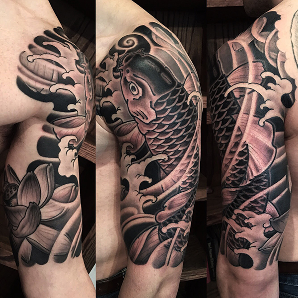64 Ideas de Tatuajes de Pez Koi (+ Significados) 53 64 Ideas de Tatuajes de Pez Koi (+ Significados) 53