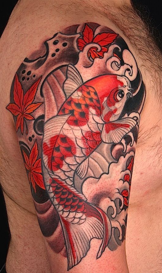 64 Ideas de Tatuajes de Pez Koi (+ Significados) 32 64 Ideas de Tatuajes de Pez Koi (+ Significados) 32