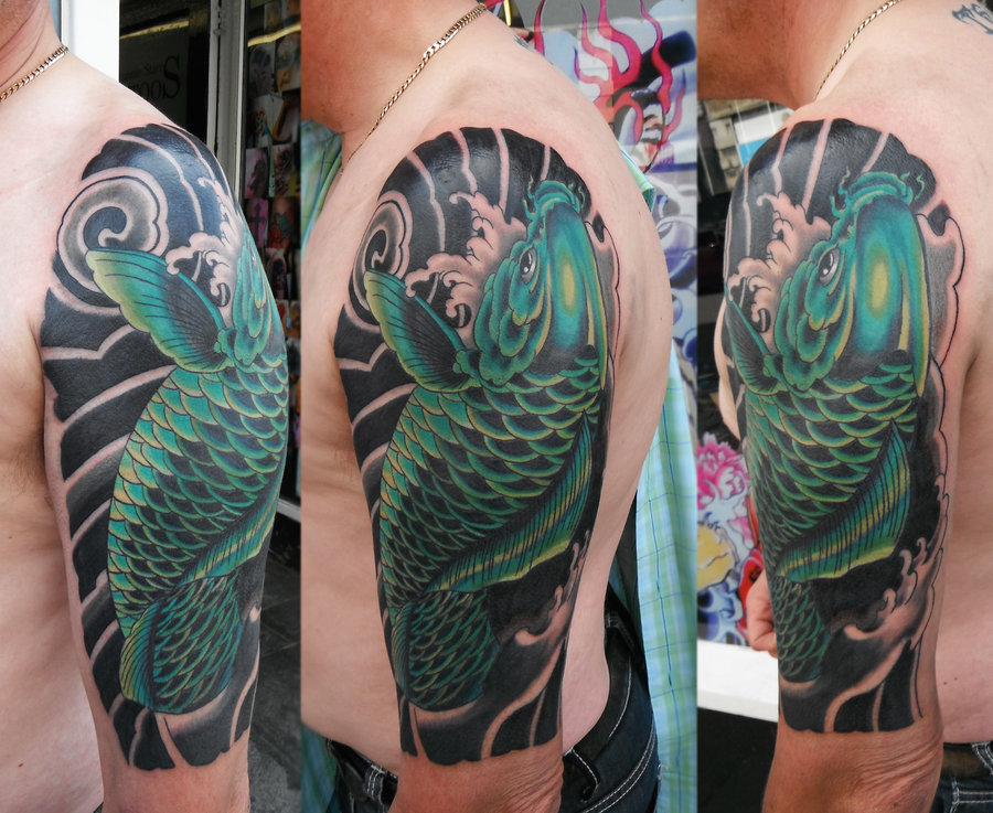 64 Ideas de Tatuajes de Pez Koi (+ Significados) 19 64 Ideas de Tatuajes de Pez Koi (+ Significados) 19