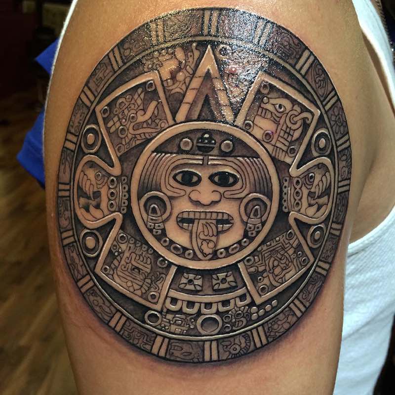 Tatuajes del calendario azteca 3 Tatuajes del calendario azteca 3