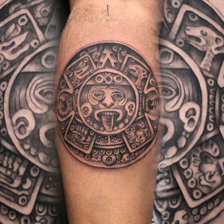 Tatuajes del calendario azteca 16 Tatuajes del calendario azteca 16