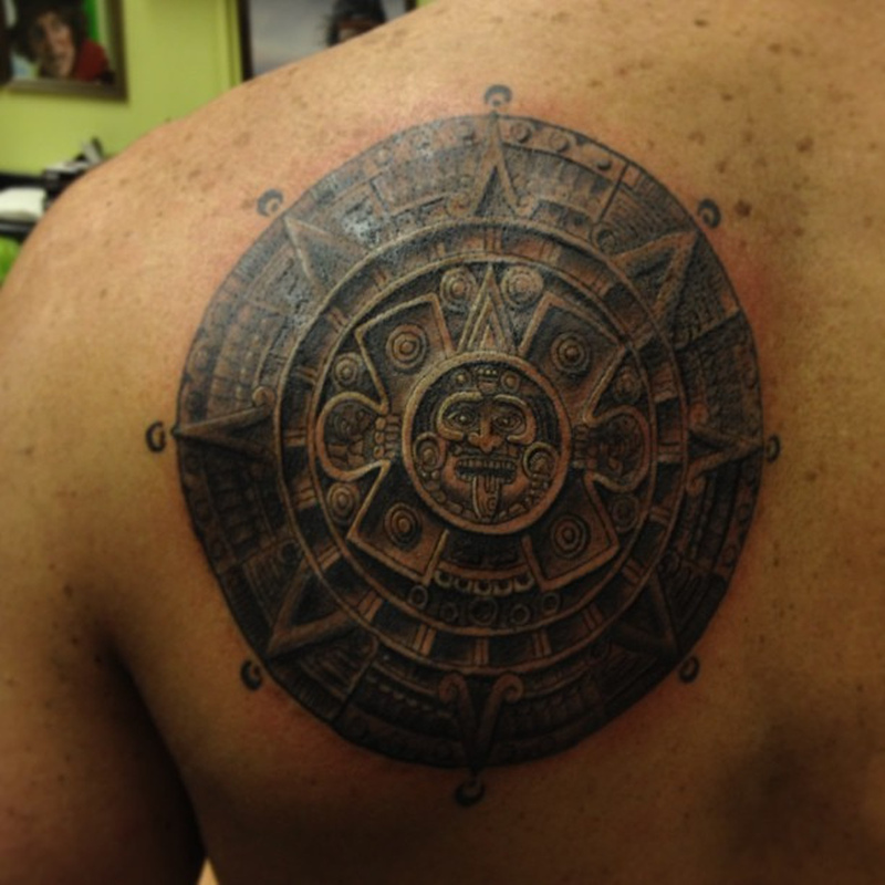Tatuajes del calendario azteca 19 Tatuajes del calendario azteca 19