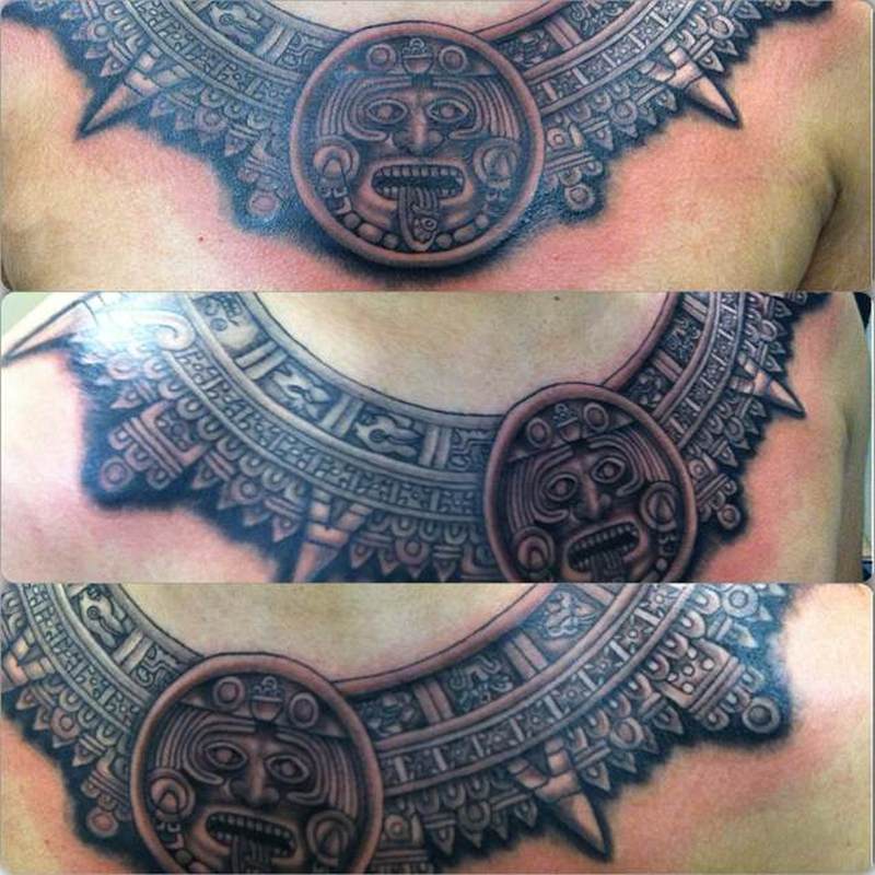 Tatuajes del calendario azteca 25 Tatuajes del calendario azteca 25