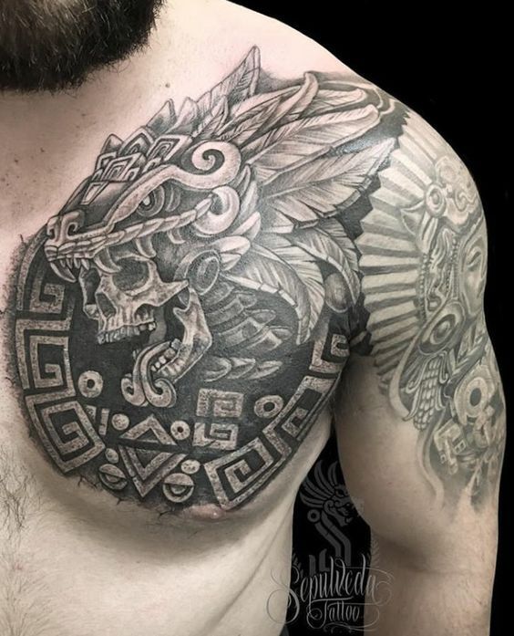 Tatuajes del calendario azteca 28 Tatuajes del calendario azteca 28