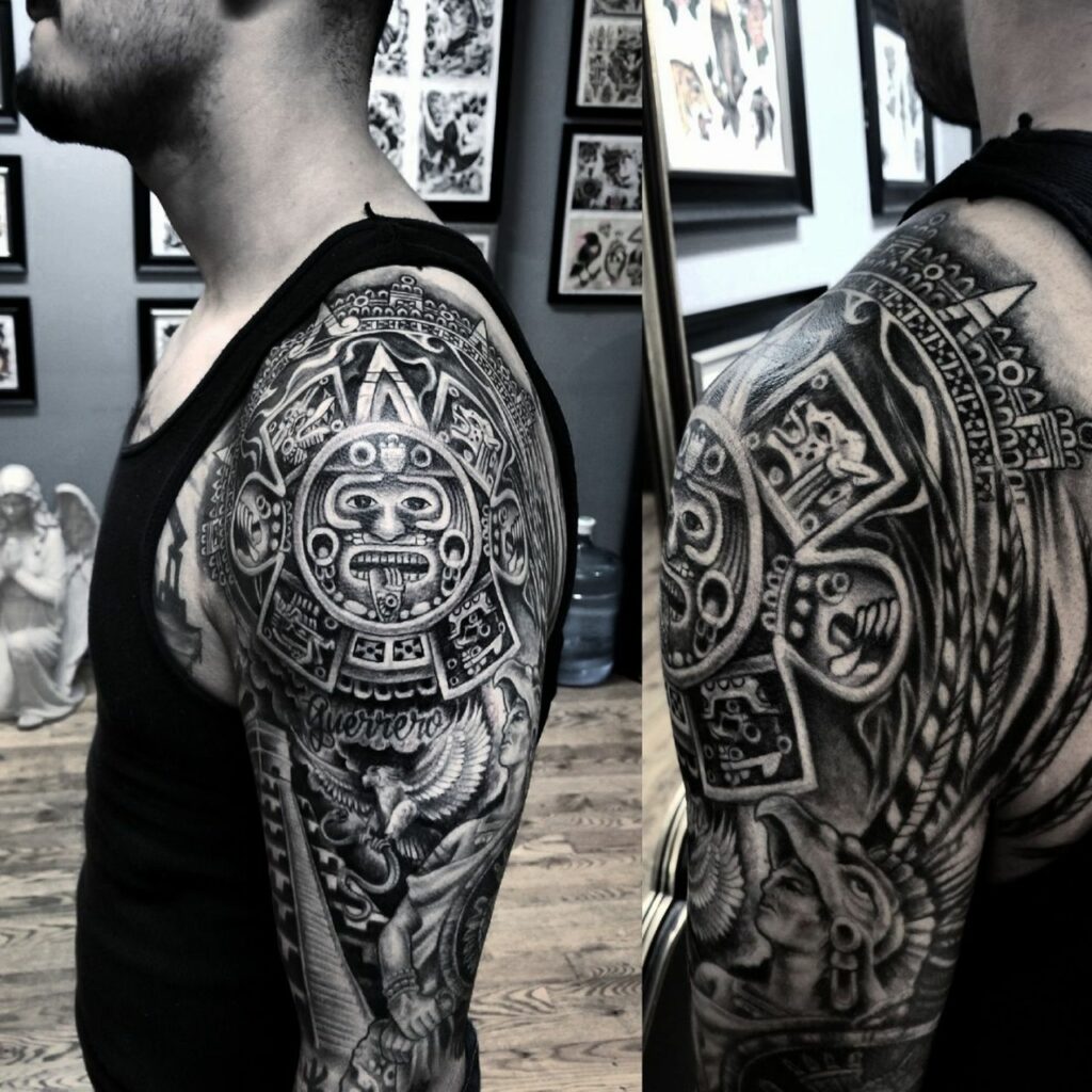 Tatuajes del calendario azteca 5 Tatuajes del calendario azteca 5