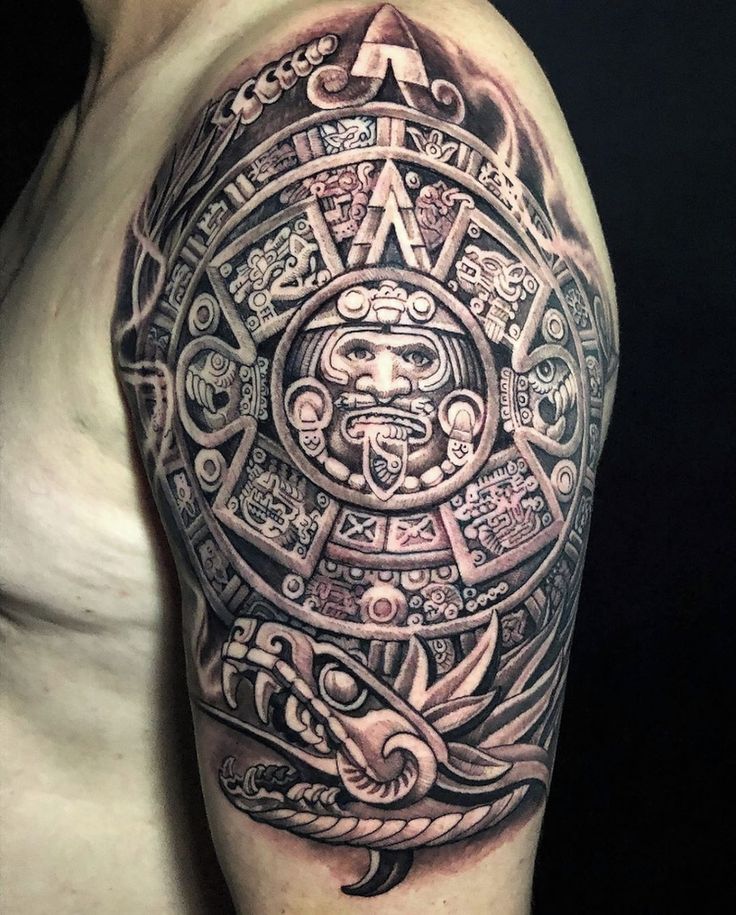 Tatuajes del calendario azteca 10 Tatuajes del calendario azteca 10