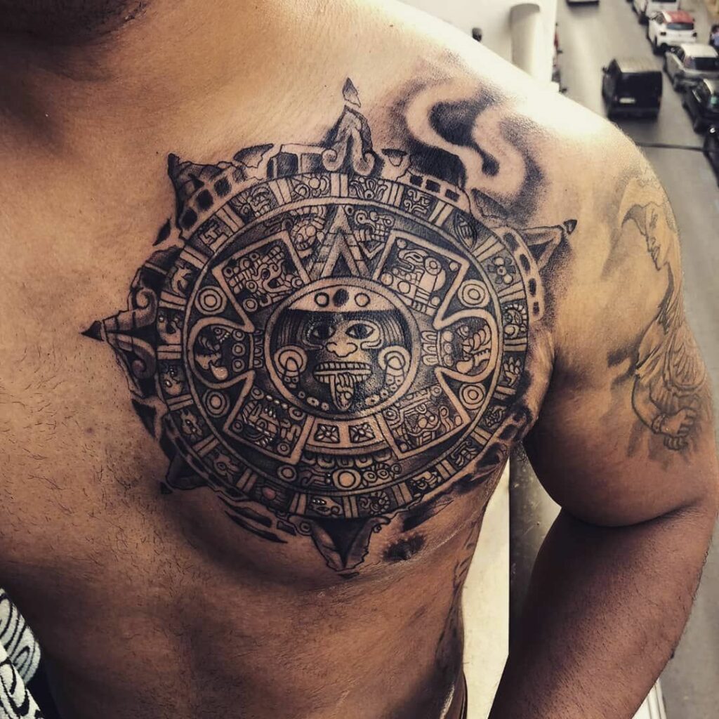 Tatuajes del calendario azteca 11 Tatuajes del calendario azteca 11