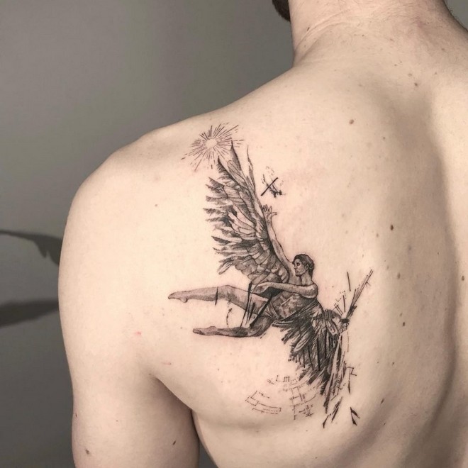 Tatuajes de Ícaro y su Significado 13 Tatuajes de Ícaro y su Significado 13