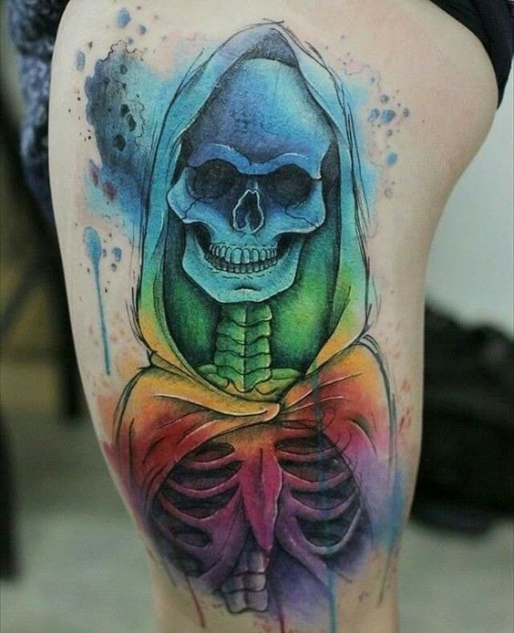 45 Mejores Tatuajes de la Santa Muerte con Significados 33 45 Mejores Tatuajes de la Santa Muerte con Significados 33