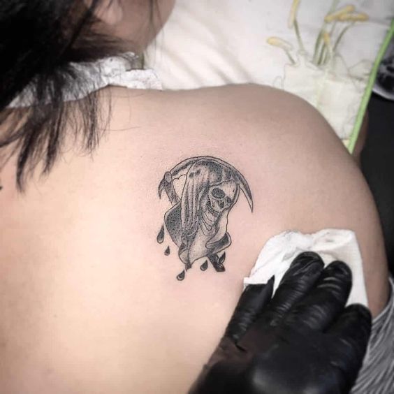 45 Mejores Tatuajes de la Santa Muerte con Significados 3 45 Mejores Tatuajes de la Santa Muerte con Significados 3