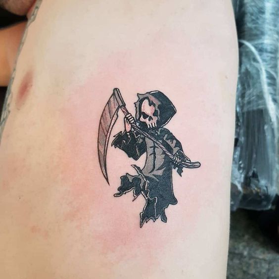 45 Mejores Tatuajes de la Santa Muerte con Significados 6 45 Mejores Tatuajes de la Santa Muerte con Significados 6