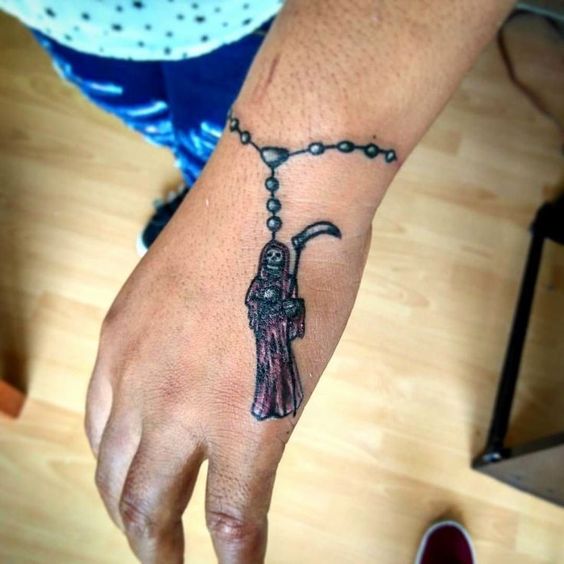 45 Mejores Tatuajes de la Santa Muerte con Significados 13 45 Mejores Tatuajes de la Santa Muerte con Significados 13
